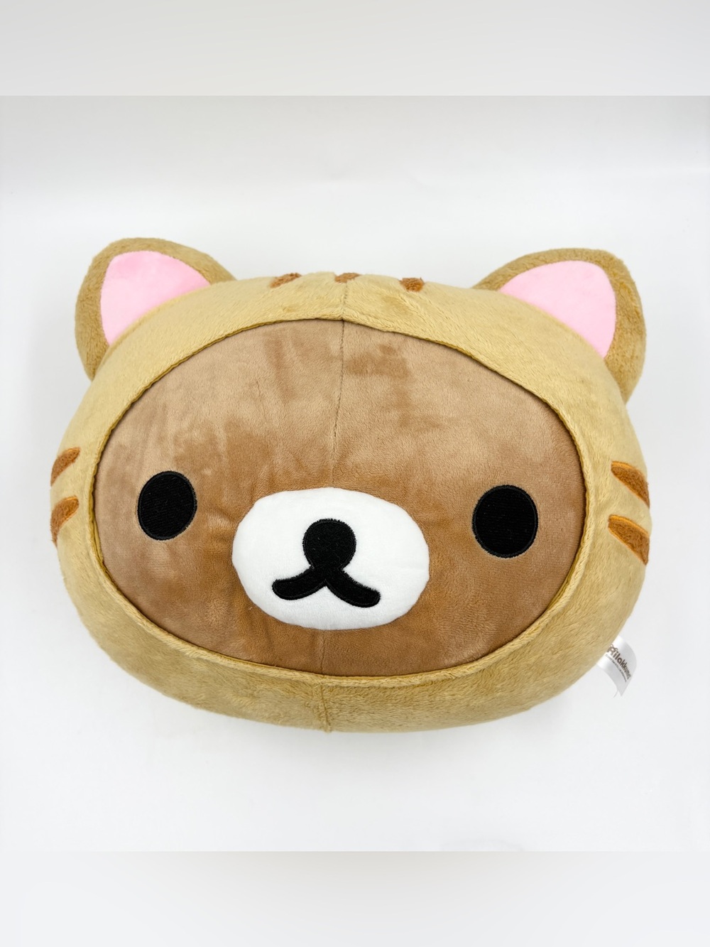 Rilakkuma Tiger Cat Head Face Pillow Plush 17”